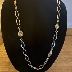 BRIGHTON Your True Color Joyful Brushed Gold Crystal Long Necklace